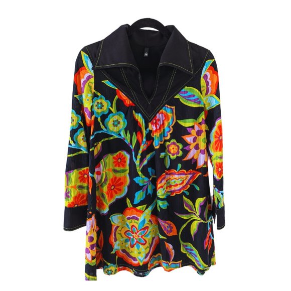 Farm RIO Long Sleeve Floral Dress - Size XS - Picture 1 of 7